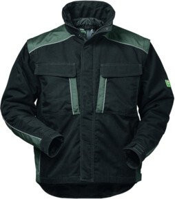 FELDTMANN Canvas Outdoorjacke 2 in 1 Basel Gr. L in Schwarz/Grau - Bild 1