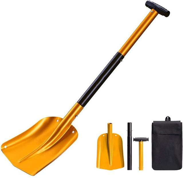 TOMTOP JMS Teleskop-Schneeschaufel als einziehbare Sport-Utility-Schaufel für Erwachsene in Gold - Bild 1