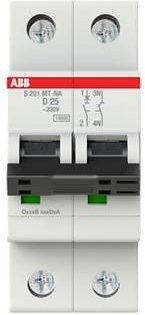 ABB S201MT-D25NA Sicherungsautomat 25A 230V MCB in Weiß - Bild 1