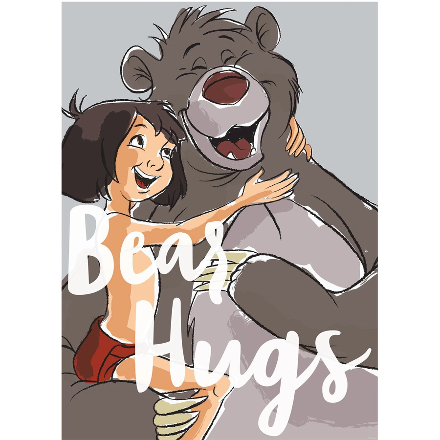 Komar Wandbild Bear Hug Kinderwelten, bunt, Breite: 40 cm, Höhe: 50 cm - Bild 2