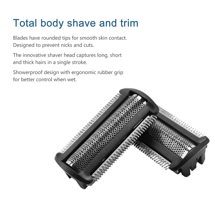 Brangdy BG2000 Ersatzkopf in Schwarz, kompatibel mit Philips Norelco Body Groomer BG5025 BG7030 BG7040 BG2030 BG2040 Bartschneider - Bild 3