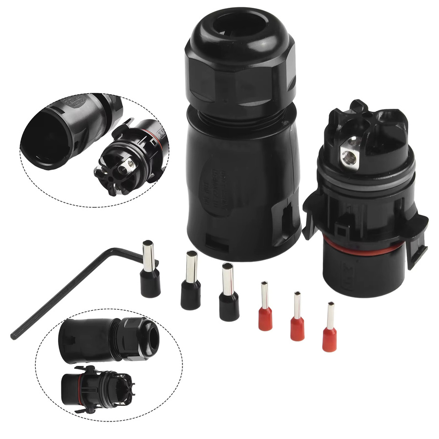 Deye LY01 Verbindungskabel 40A 690V IP68 für M60 M80 Serie Wechselrichter in Schwarz - Bild 5
