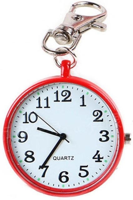 SANWOOD Taschenuhr, Quarz, Rund, Schwarz, Kunststoff, Unisex - Bild 1