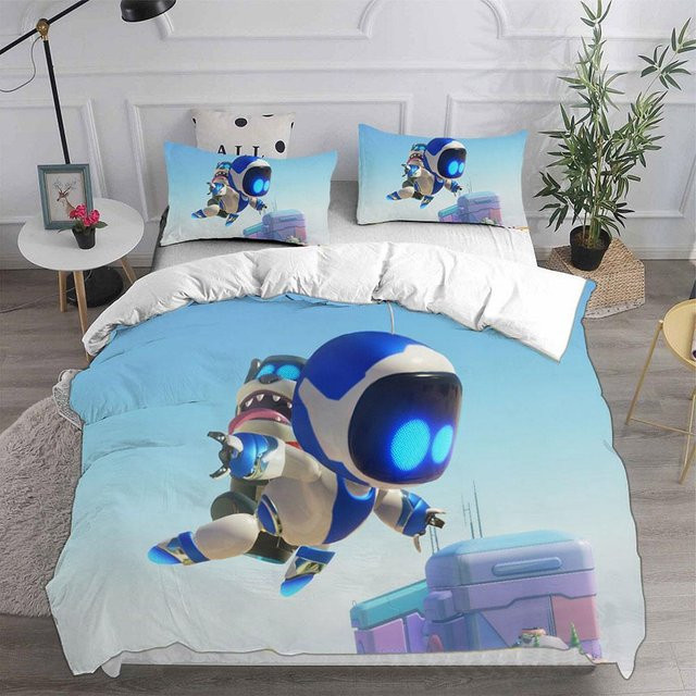 ASTRO BOT Bettwäscheset aus Mikrofaser mit Bettbezug und Kissenbezügen, B/H: 228 x 228 cm - Bild 1