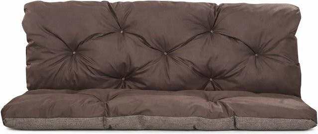 Setgarden Enkel Palettenkissen Set aus Sitzkissen und Rückenkissen, Braun, B/T/H: 120 x 80 x 40 cm - Bild 1
