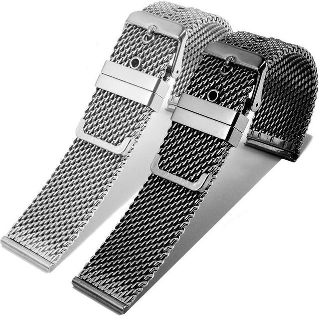 LIAVNAS Uhrenarmband Edelstahl, Milanaise, Herren - Bild 1