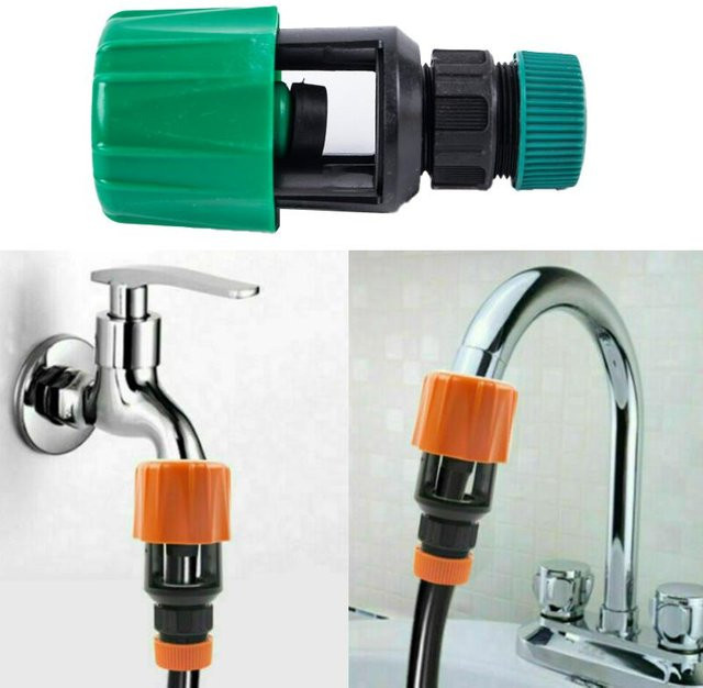 SheyIn Universal Wasserhahn Adapter für Garten und Küche zur Schlauchbewässerung in Orange oder Grün - Bild 1
