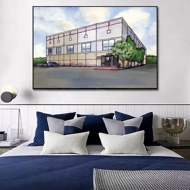 Potdemiel Leinwand Wandkunst Pam Beesly The Office Motiv Aquarell Druck Mehrfarbig - Bild 3