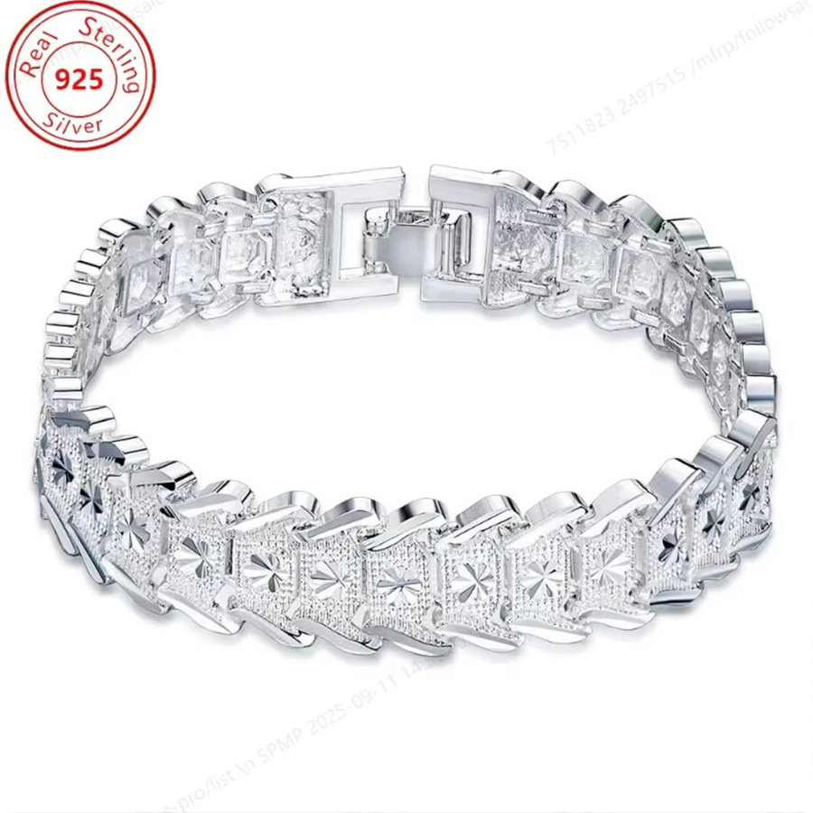 DOTEFFIL Armband 925 Sterlingsilber, 8 Zoll, Unisex - Bild 2