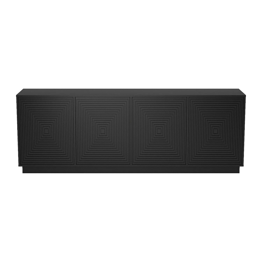 Sideboard Mezulia Vente-unique Schwarz Breite: 199,8 cm - Bild 2