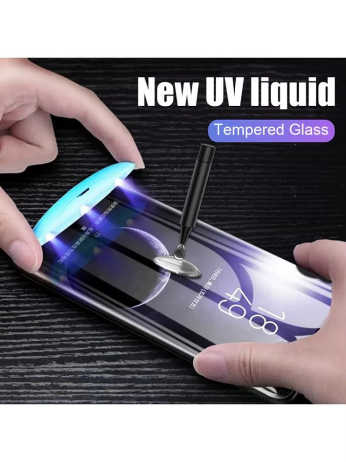 UV-Flüssigkleber HD Panzerglas Displayschutzfolie für OPPO Find X2 X3 X5 X6 Neo X7 Ultra Reno 3 4 5 6 7 9 10 11 12 Pro transparent - Bild 6