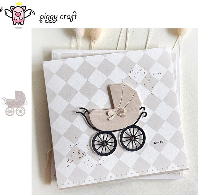 Piggy Craft Metall-Stanzformen in Silber für Scrapbook und Bastelarbeiten - Bild 1