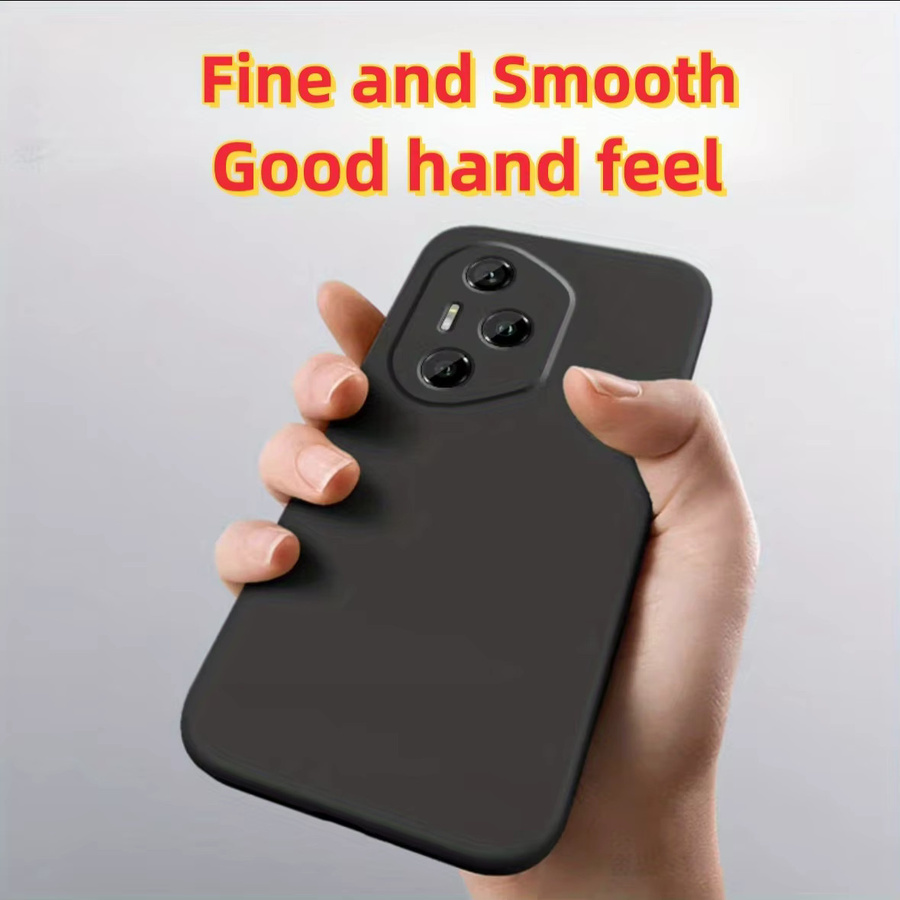 Stoßfeste Flüssigsilikon-Handyhülle für Honor 400 Pro, Honor 400 Lite und Honor 400 in Schwarz und Lila - Bild 4