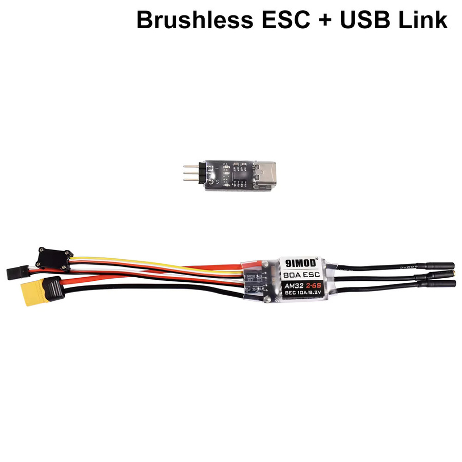 9IMOD RC Bürstenlosen Combo AM32 80A ESC Bürstenlosen 3542 1850/2250KV Motor für RC Crawler Auto AXIAL SCX10 90046 TRAXXAS TRX4 RC4WD - Bild 2