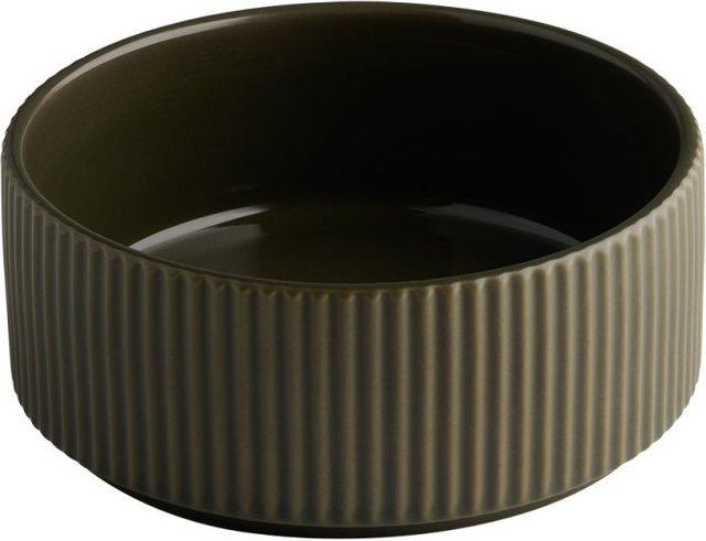 APS Schale THE GRID aus Porzellan, braun, 6er Pack, Durchmesser: 14 cm, Höhe: 6 cm, 450 ml - Bild 1