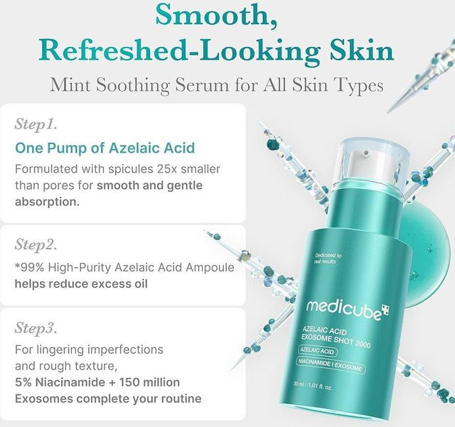 Medicubes Exosom Shot 2000 Serum, Azelainsäure, 30 ml - Bild 1