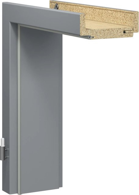 GetaDoor Türzarge Brillant Soft in Mineralgrau, Anschlag Rechts, Höhe: 198,5 cm, Breite: 86 cm, Tiefe: 8 cm - Bild 1