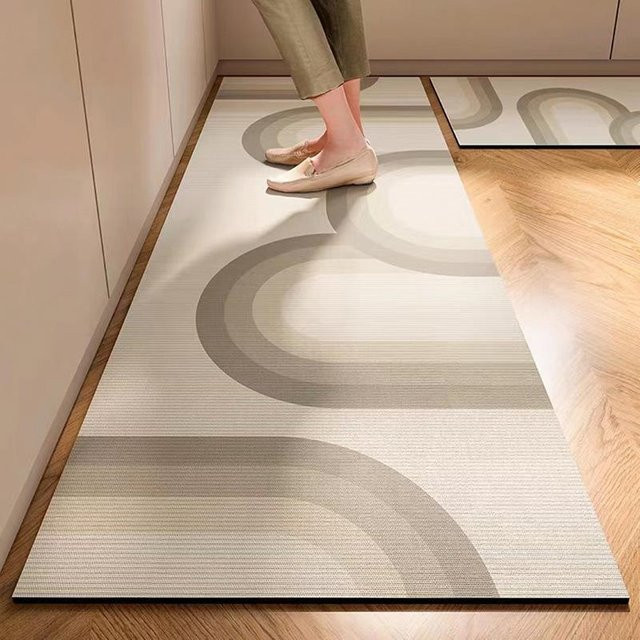 Saugfähige Kieselgur-Küchenmatte von Yiran Furniture, beige, B/T: 60 x 40 cm - Bild 1