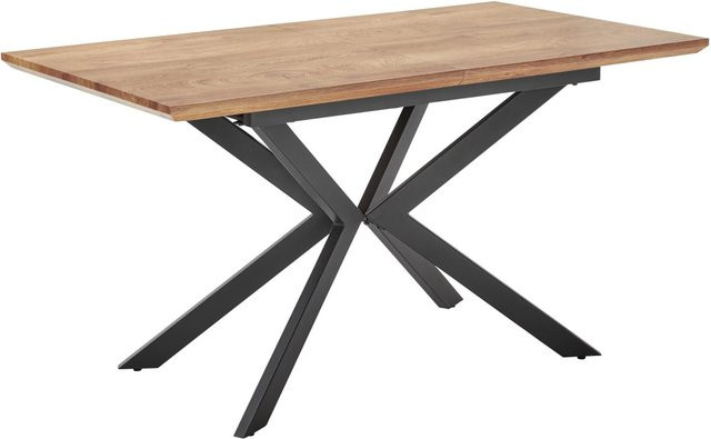 Bessagi Home Ausziehtisch Aki in Walnussbraun mit Butterfly-Auszug, Rechteckig, B/T/H: 140-180 x 80 x 76 cm - Bild 1