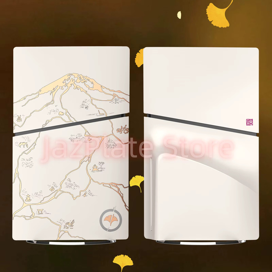 Sony Ersatz-Frontplatten Yotei für PlayStation 5 Slim Disc Edition, kratzfeste Schutzhülle, Multicolor/Weiß - Bild 2