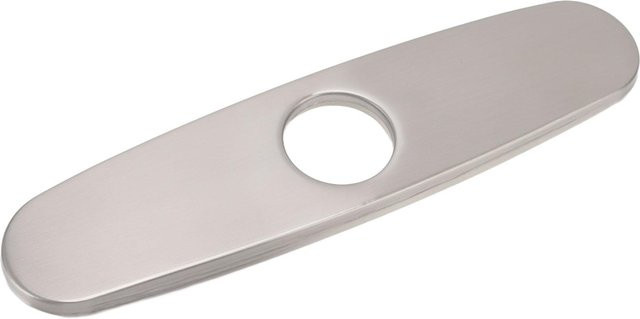 TOMTOP JMS Lochabdeckung für Spülenarmaturen aus gebürstetem 304 Edelstahl in Silber - Bild 1