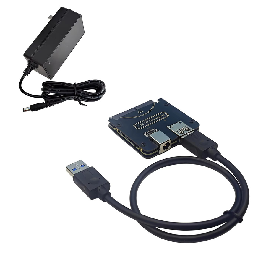 T.F.SKYWINDINTL USB zu SAS Festplatte Easy Drive Kabel, 29PIN SSD Erweiterungskarte, SATA 22PIN zu SAS Adapterkarte, Schwarz - Bild 3