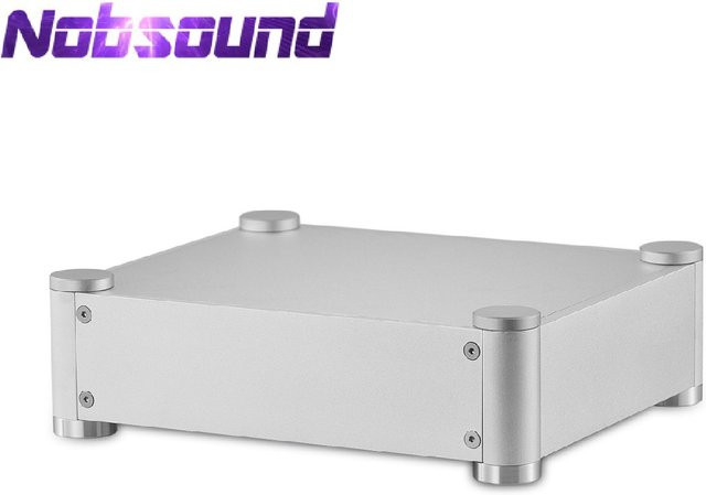 Douk Audio Nobsound Aluminium-Verstärkergehäuse in Silber für Audio-Verstärker und Vorverstärker - Bild 1