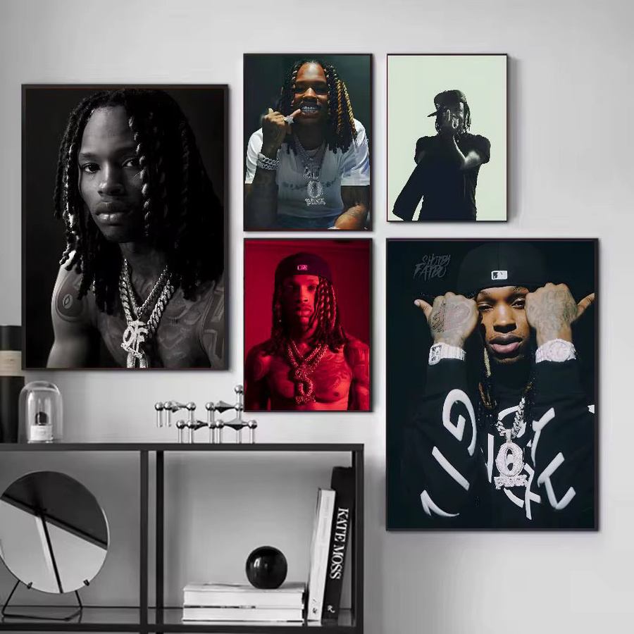 K-King Rapper Poster, selbstklebender und wasserfester Wandaufkleber in Mehrfarbig, B/H: 20 x 20 cm - Bild 3