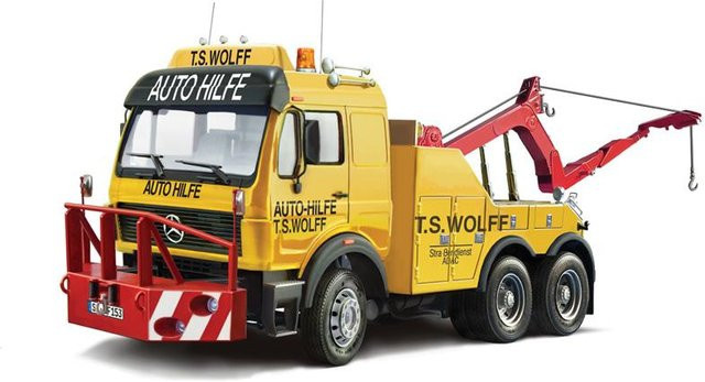 Italeri Mercedes-Benz Wrecker truck, 1:24, Gelb - Bild 1