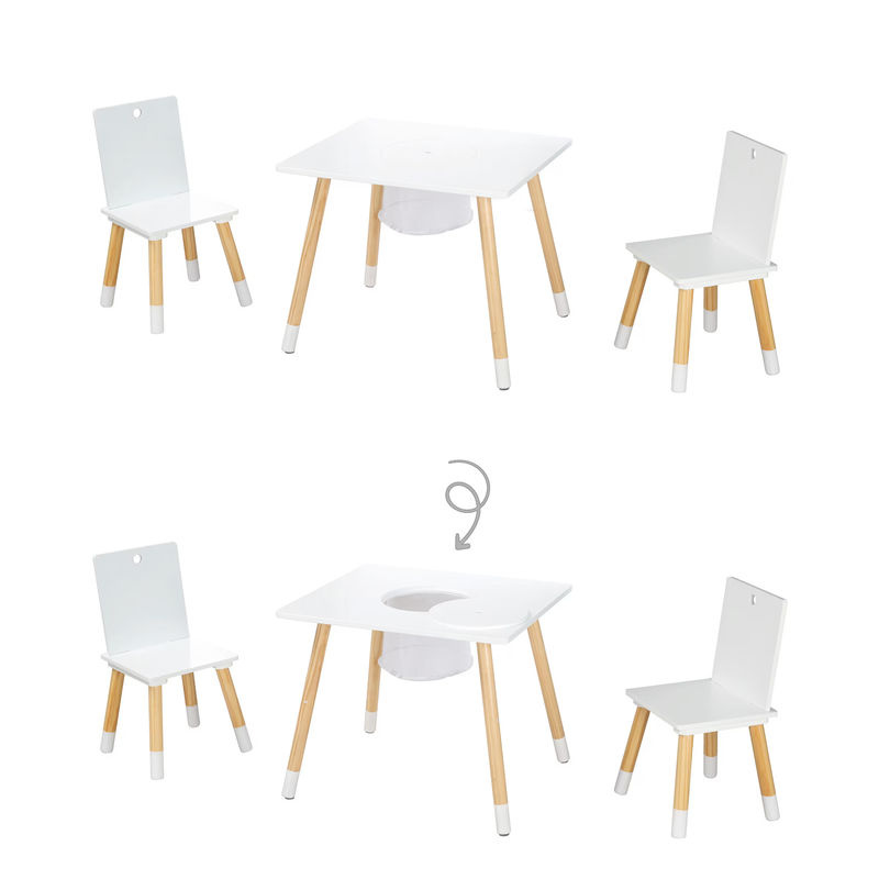 Roba Sitzgruppe für das Kinderzimmer aus lackiertem Holz mit Tisch und Stühlen - Bild 2
