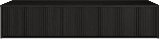 Waschbeckenunterschrank ARNEGA in Schwarz mit Rillenstruktur und mattem Finish, B: 150 cm, T: 47 cm, H: 32 cm - Bild 1