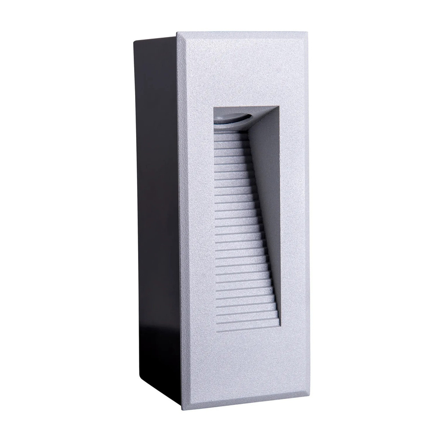 Näve LED Einbau-Außenwandleuchte Kolari in Silber, B/H/T: 17,1 x 7,3 x 6,6 cm - Bild 4