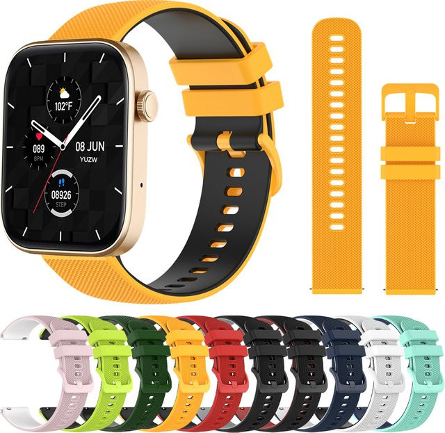 Colmi Uhrenarmband, Silikon, zweifarbig, Unisex - Bild 1