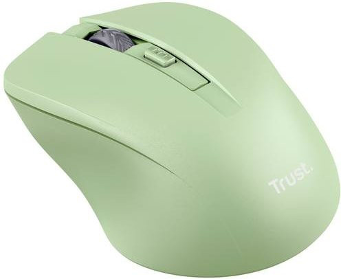 Trust MYDO SILENT Funkmaus optisch, leise, Grün, 1800 dpi, 4 Tasten, USB-A - Bild 1