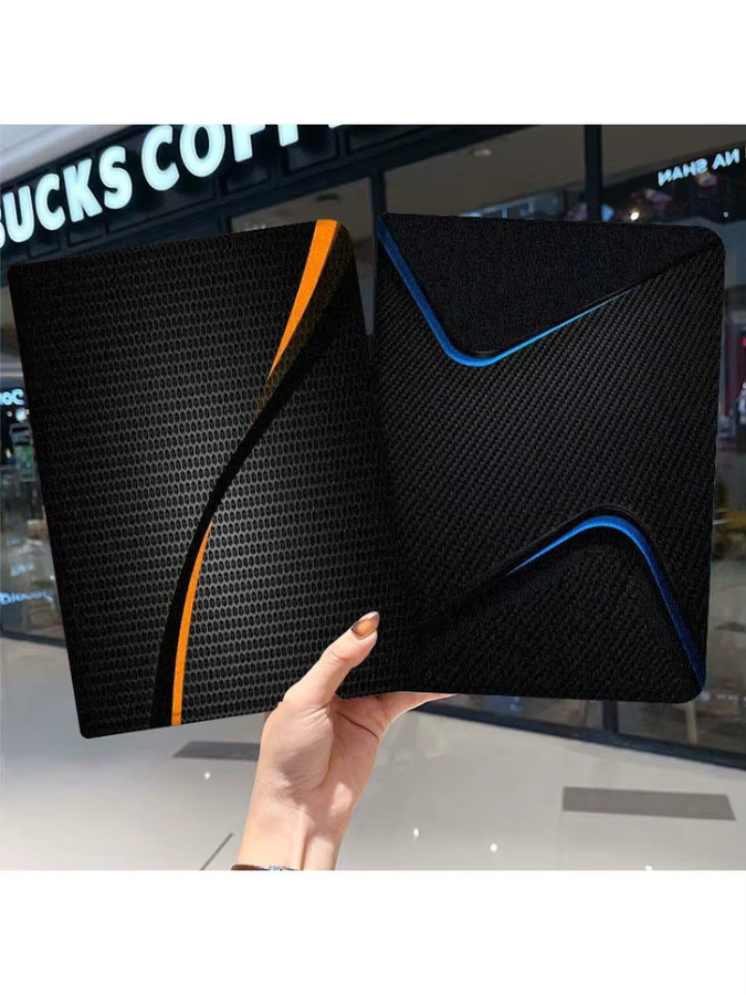 Samsung Galaxy Tab Schutzhülle aus Carbon Fiber in Schwarz für verschiedene Modelle wie Tab A7 A8 A9 A11 S6 S11 10,1 10,4 10,5 Zoll Lite Plus - Bild 2