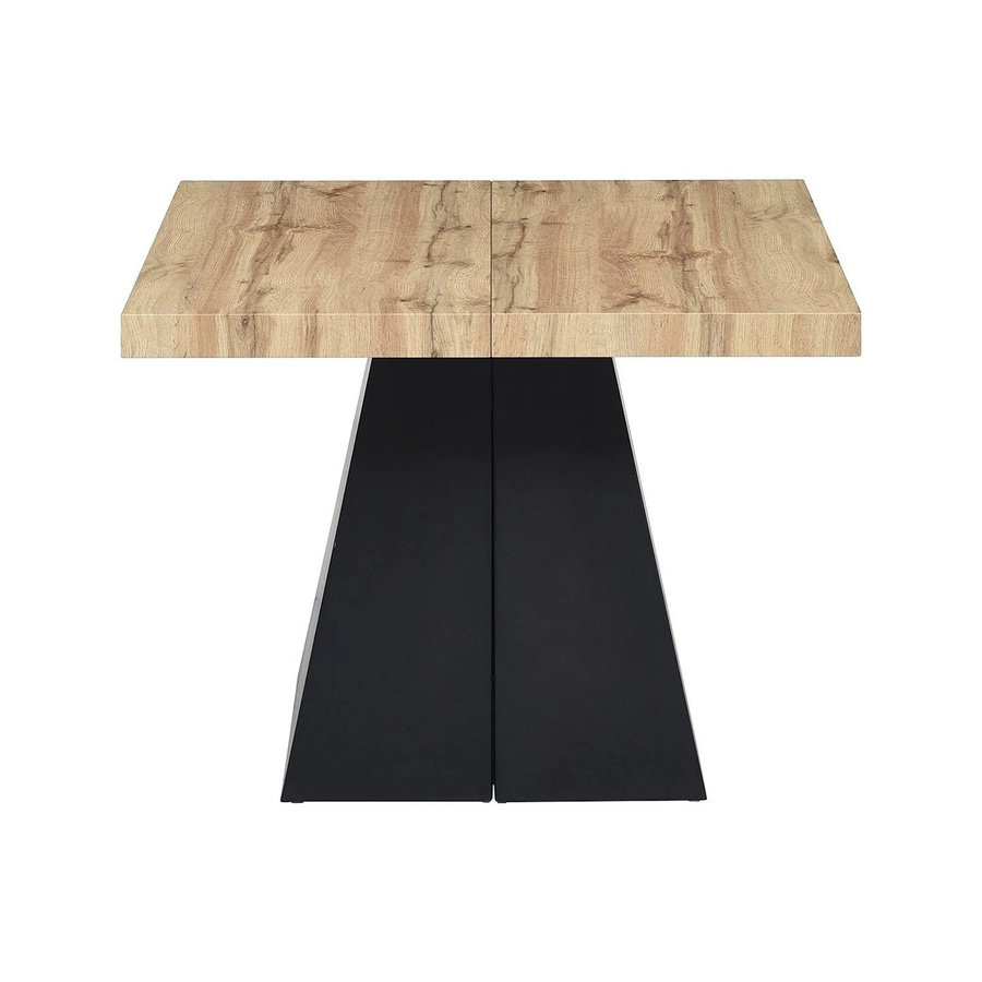 Vente-unique Esstisch Emelia aus MDF und Metall, erweiterbar, Naturfarben Hell und Schwarz, B: 250 cm, T: 100 cm, H: 75 cm - Bild 2
