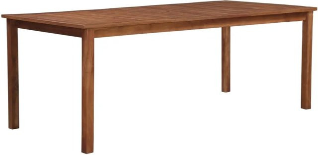 vidaXL Gartentisch aus Akazienholz in Braun, rustikaler Esstisch für Garten und Terrasse, B/T/H: 200 x 100 x 74 cm - Bild 1