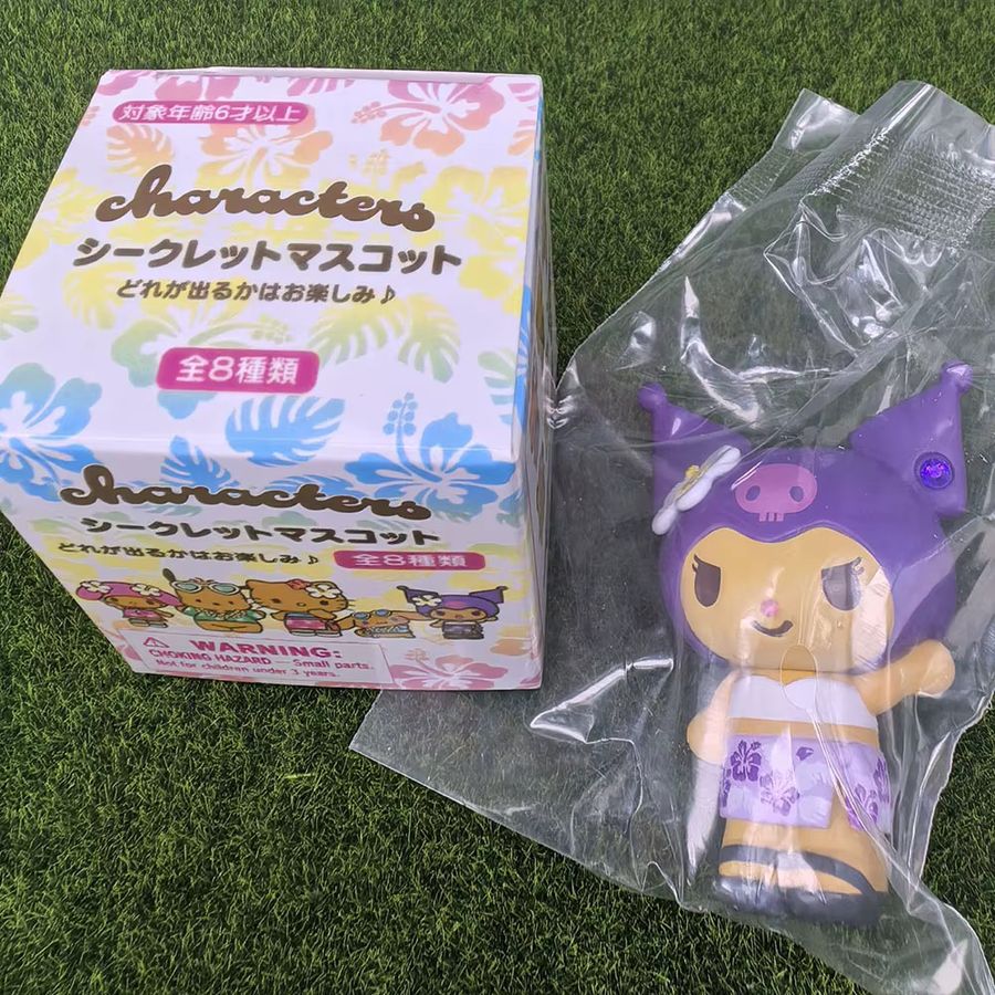 Sanrio Kawaii Anime Figuren Set Hawaii Edition mit Hello Kitty, Melody, Kuromi und Cinnamoroll in Multicolor, Höhe: 6 cm - Bild 2