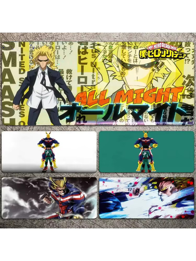 LockEdge Gaming-Mauspad All Might My Hero Academia Japanisches Anime Design, groß und verdickt, Multicolor - Bild 6