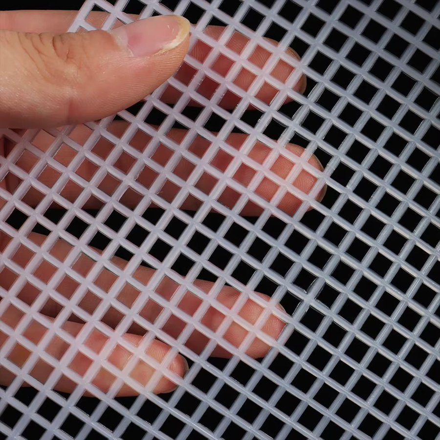 Generic Kunststoff-Mesh-Stoff in Schwarz für DIY-Handwerksprojekte wie Taschen und Teppiche - Bild 3