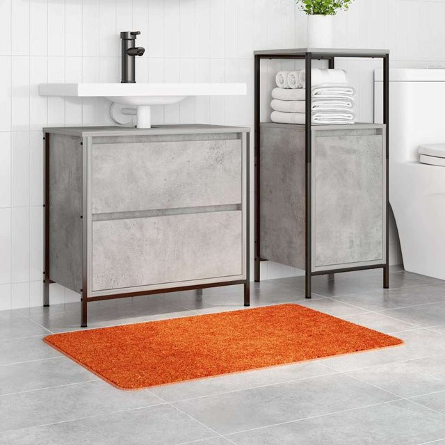 Rutschfeste Badezimmermatte Yiwydaa in Orange, Rechteckig, Breite: 60 cm, Tiefe: 90 cm - Bild 1