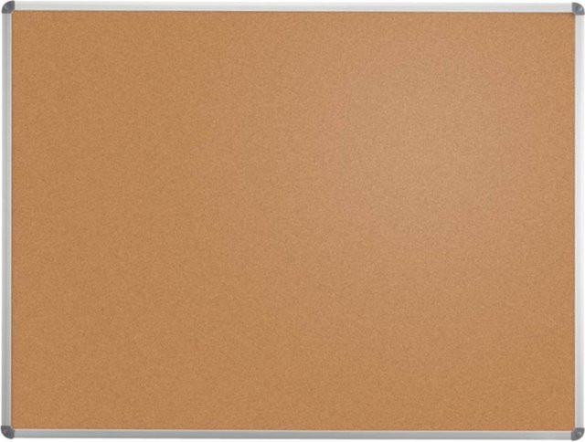 MAUL Pinnboard MAULstandard aus Kork in Braun und Grau mit Aluminiumrahmen, B: 90 cm, H: 180 cm - Bild 1
