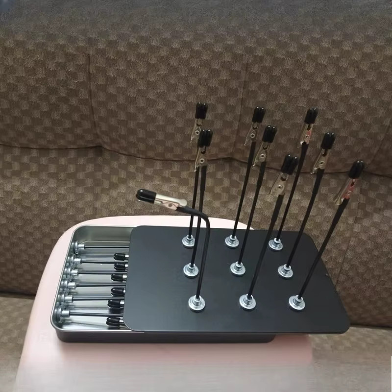 12 Stück magnetische Alligator-Clip-Stifte in Schwarz, biegbare Modell-Malständer aus Metall für Airbrush-Spray, DIY und Bastelarbeiten - Bild 2