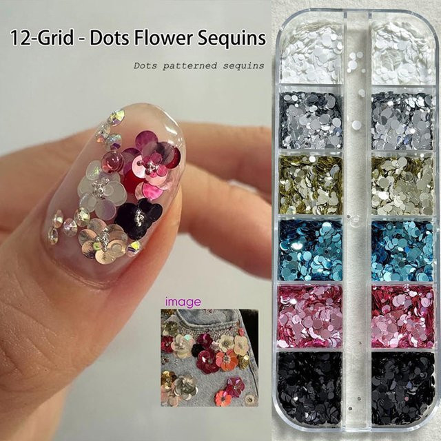MAFANAILS Nagelglitzer Pailletten Star-Heart, Bunt, Glänzend - Bild 1
