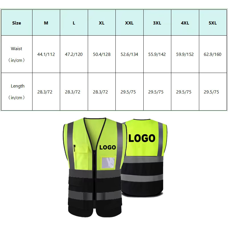 SPARDWEAR Warnweste mit Logo-Druck in Fluoreszierendem Gelb und Schwarz, Arbeitskleidungsweste von M bis 5XL - Bild 2