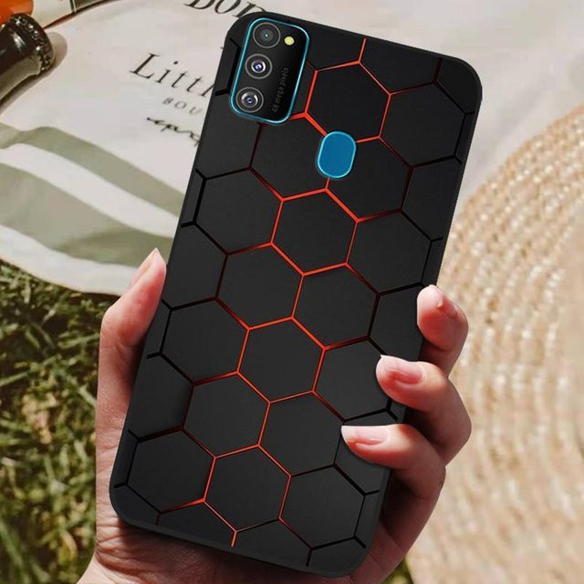 Samsung Galaxy Silikon Schutzhülle für M21, M30S, M31, A21s und A12s in Schwarz - Bild 1