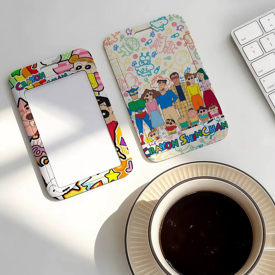 CRAYON SHINCHAN Kartenhalter aus Kunststoff in Multicolor für Ausweise und Studentenmahlzeitkarten - Bild 2