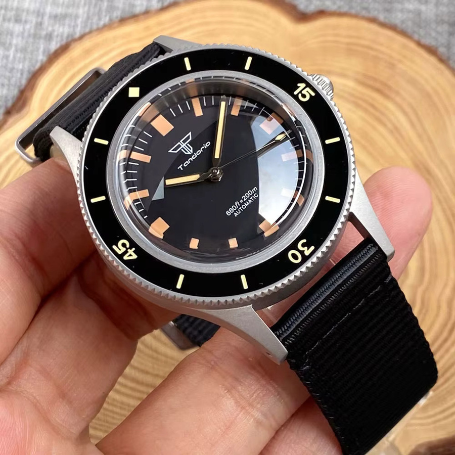 tandorio Taucheruhr, Automatik, Edelstahl, Saphirglas, Herren - Bild 2