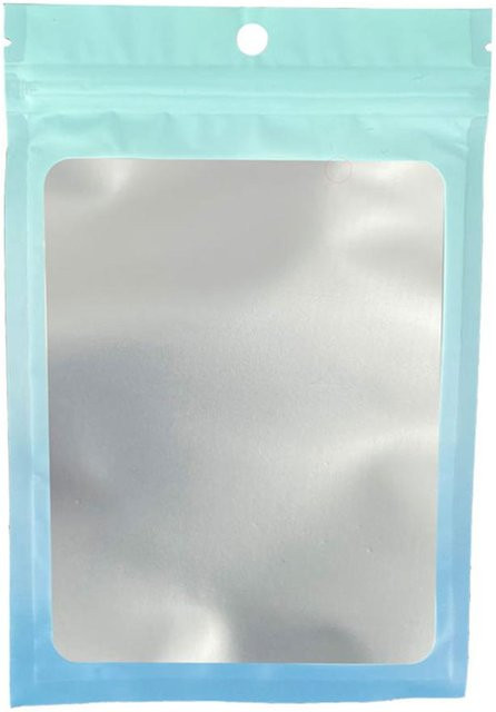 100 Stück NATAWA Mini-Verpackungsbeutel aus Kunststoff, transparente wiederverschließbare Druckverschlussbeutel in Blau für Schmuck und Nagelzubehör - Bild 1
