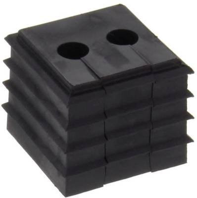 Wiska CDKG 2x4-5 HB BK Dichteinsatz aus Kunststoff in Schwarz, 10 Stück - Bild 1